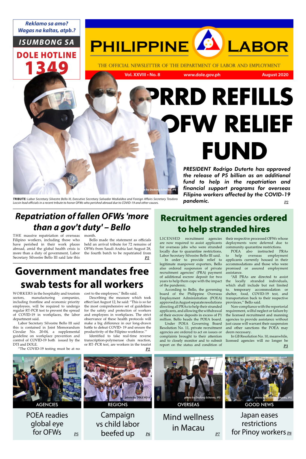 PRRD REFILLS OFW RELIEF FUND PRESIDENT Rodrigo Duterte Has Approved the Release of P5 Billion As an Additional Fund to Help in the Repatriation And
