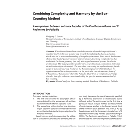 Combining Complexity and Harmony by the Box- Counting Method