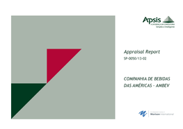 Appraisal Report SP-0050/13-02