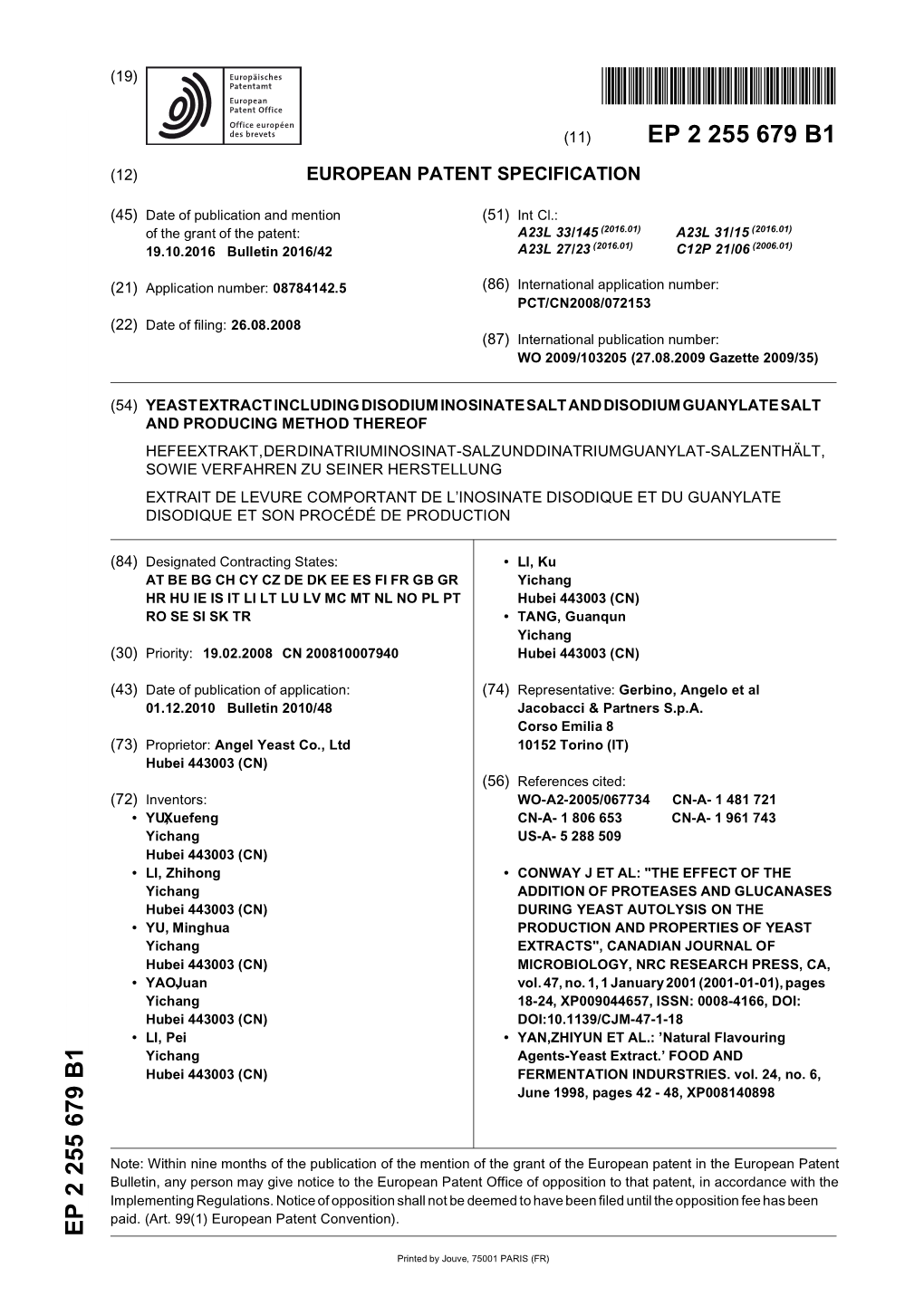 Yeast Extract Including Disodium Inosinate Salt and Disodium Guanylate Salt and Producing Method Thereof