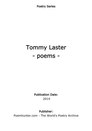 Tommy Laster - Poems