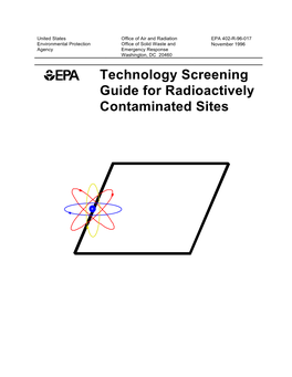 Technology Screening Guide for Radioactively Contaminated Sites