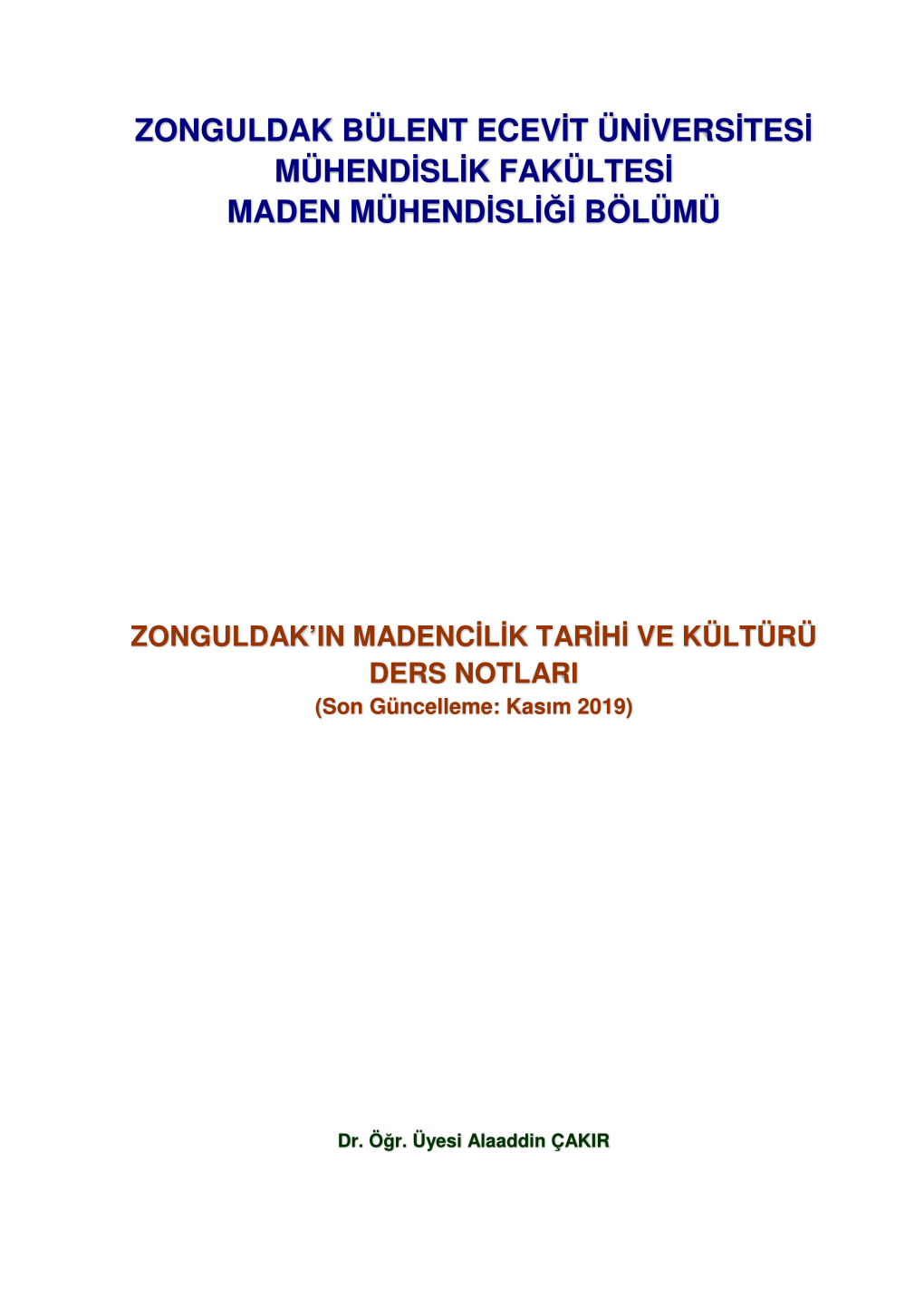 Zonguldak Bülent Ecevit Üniversitesi Mühendislik