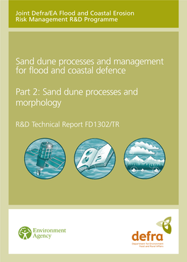 Sand Dune Processes and Management for Flood and Coastal Defence Part 2