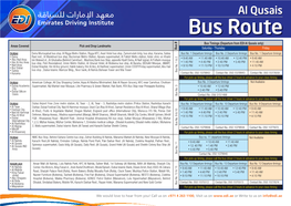 Al Qusais Bus Flyer