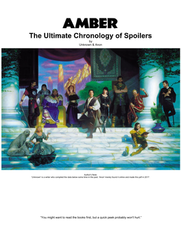The Ultimate Chronology of Spoilers by Unknown & Anon