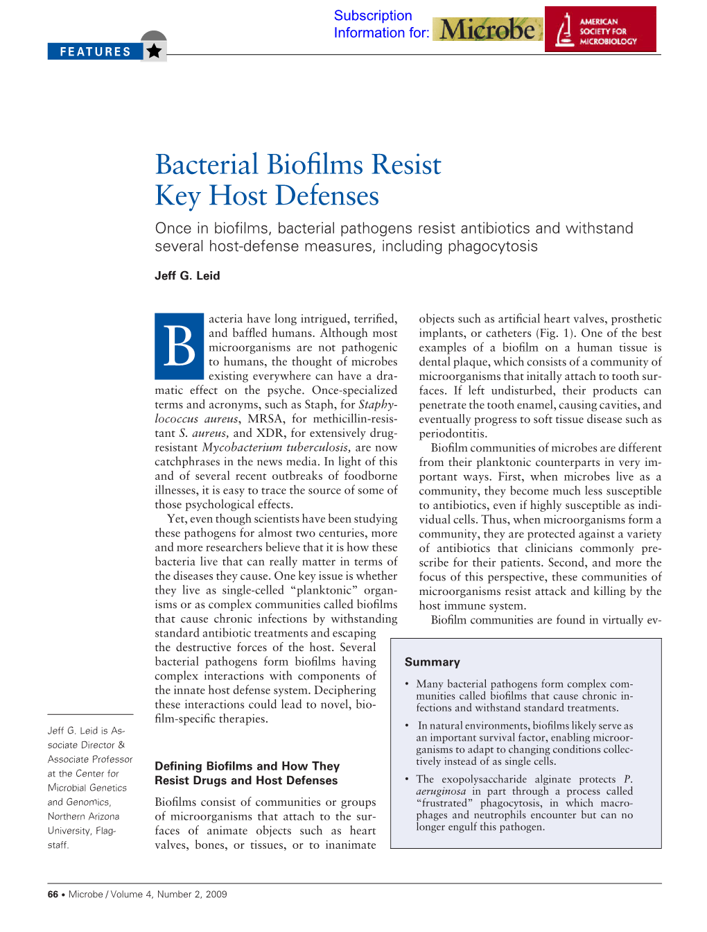 Bacterial Biofilms Resist Key Host Defenses