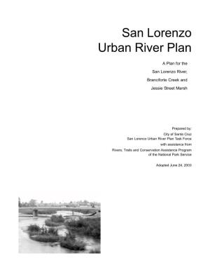 San Lorenzo Urban River Plan