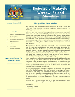 Embassy of Malaysia, Warsaw, Poland E-Newsletter