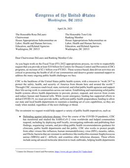 AAFA Signs Letter Urging Increased CDC Funding in FY 2022