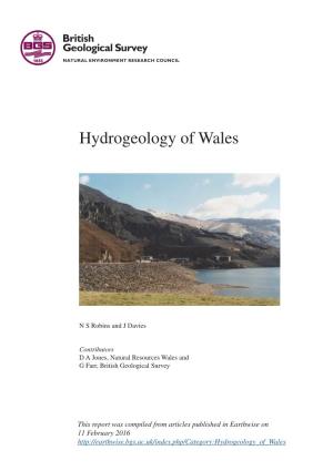 Hydrogeology of Wales