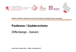 Paafewee / Gadderscheier – Differdange, Sanem