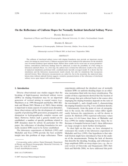 On the Reflectance of Uniform Slopes for Normally Incident Interfacial Solitary Waves