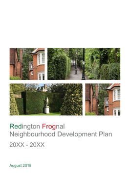 Redington Frognal Neighbourhood Development Plan 20XX - 20XX