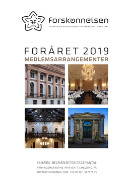 FHF-Arrangementer Forråret 2019.Cdr