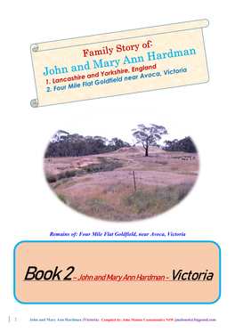 John and Mary Ann Hardman - Victoria
