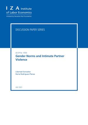 Gender Norms and Intimate Partner Violence