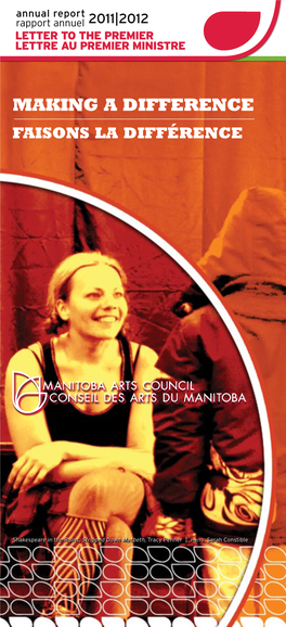2011-2012 Manitoba Arts Council Annual Report