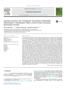 Hymenoptera: Chalcidoidea): What a Review of Late Cretaceous Baeomorpha Revealed