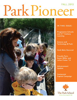 The Park Pioneer Is Published by the Development Office