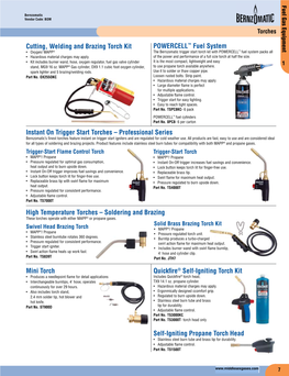 Instant on Trigger Start Torches – Professional Series Cutting