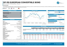 OFI RS EUROPEAN CONVERTIBLE BOND Monthly Factsheet - Convertible Bonds - July 2019