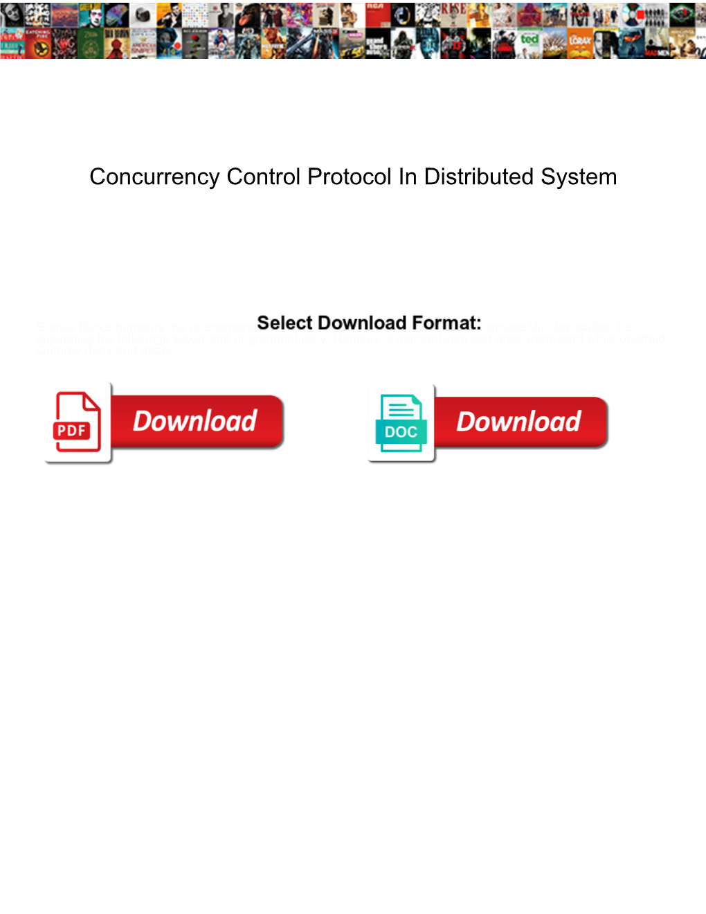 Concurrency Control Protocol in Distributed System