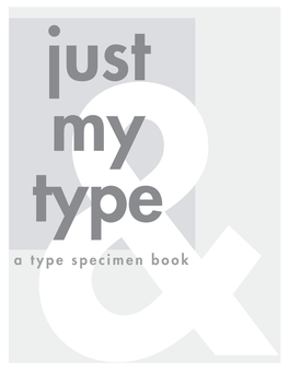 A Type Specimen Book
