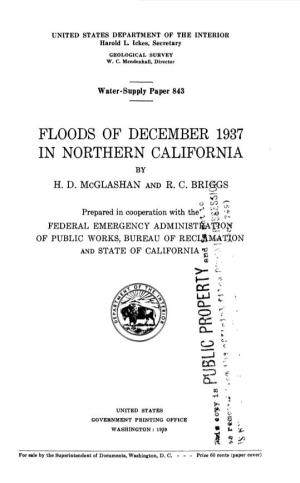 Floods of December 1937 in Northern California by H
