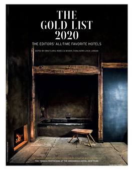 The Gold List 2020 the Editors’ All-Time Favorite Hotels