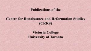 Publications of the CRRS.Pdf