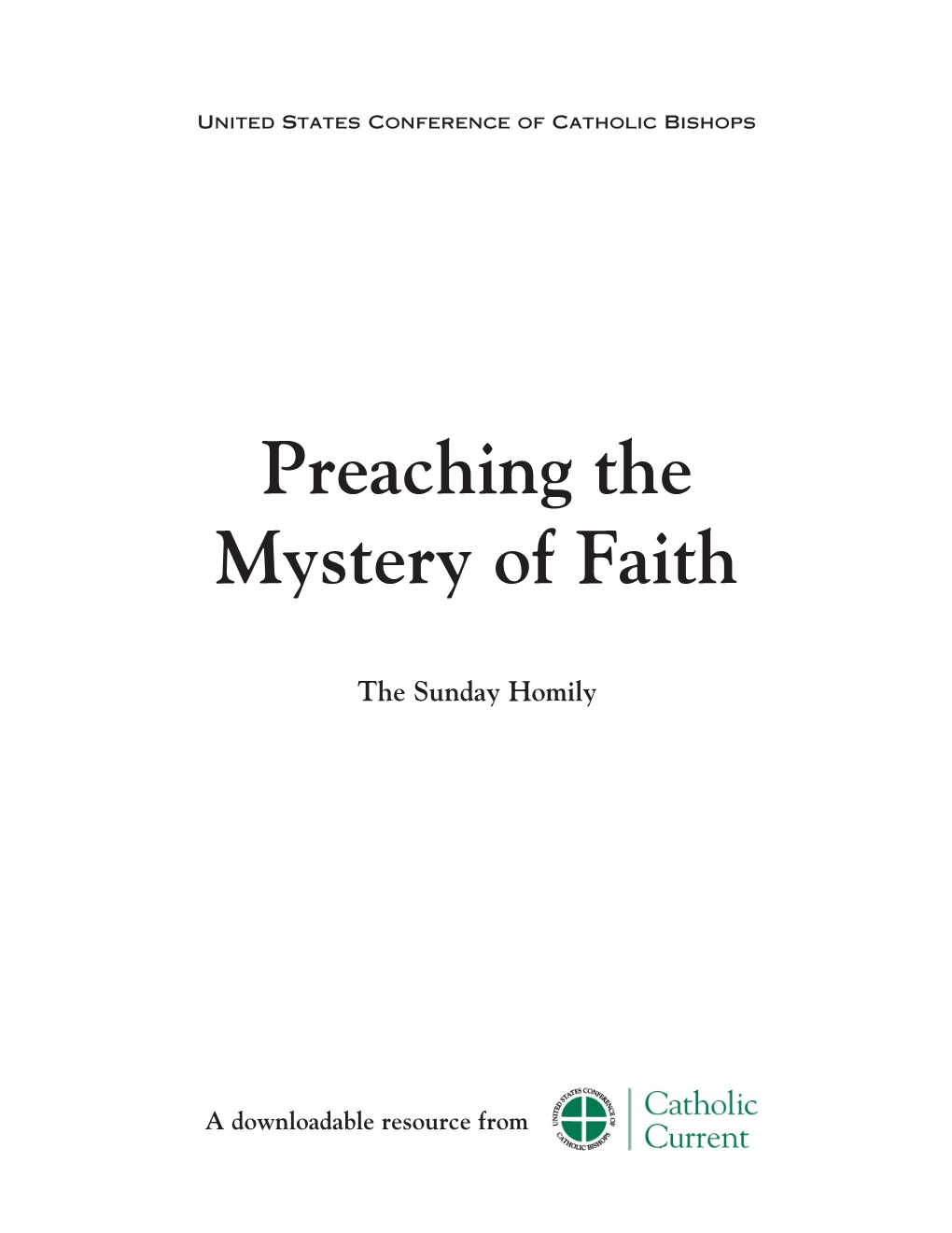 Preaching the Mystery of Faith