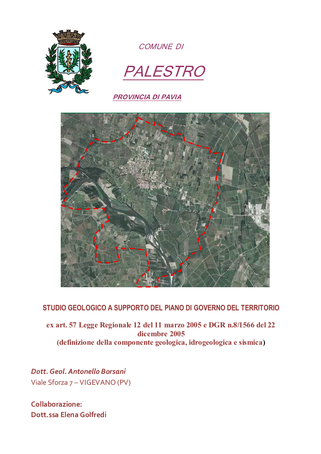 Studio Geologico a Supporto Del Piano Di Governo Del Territorio