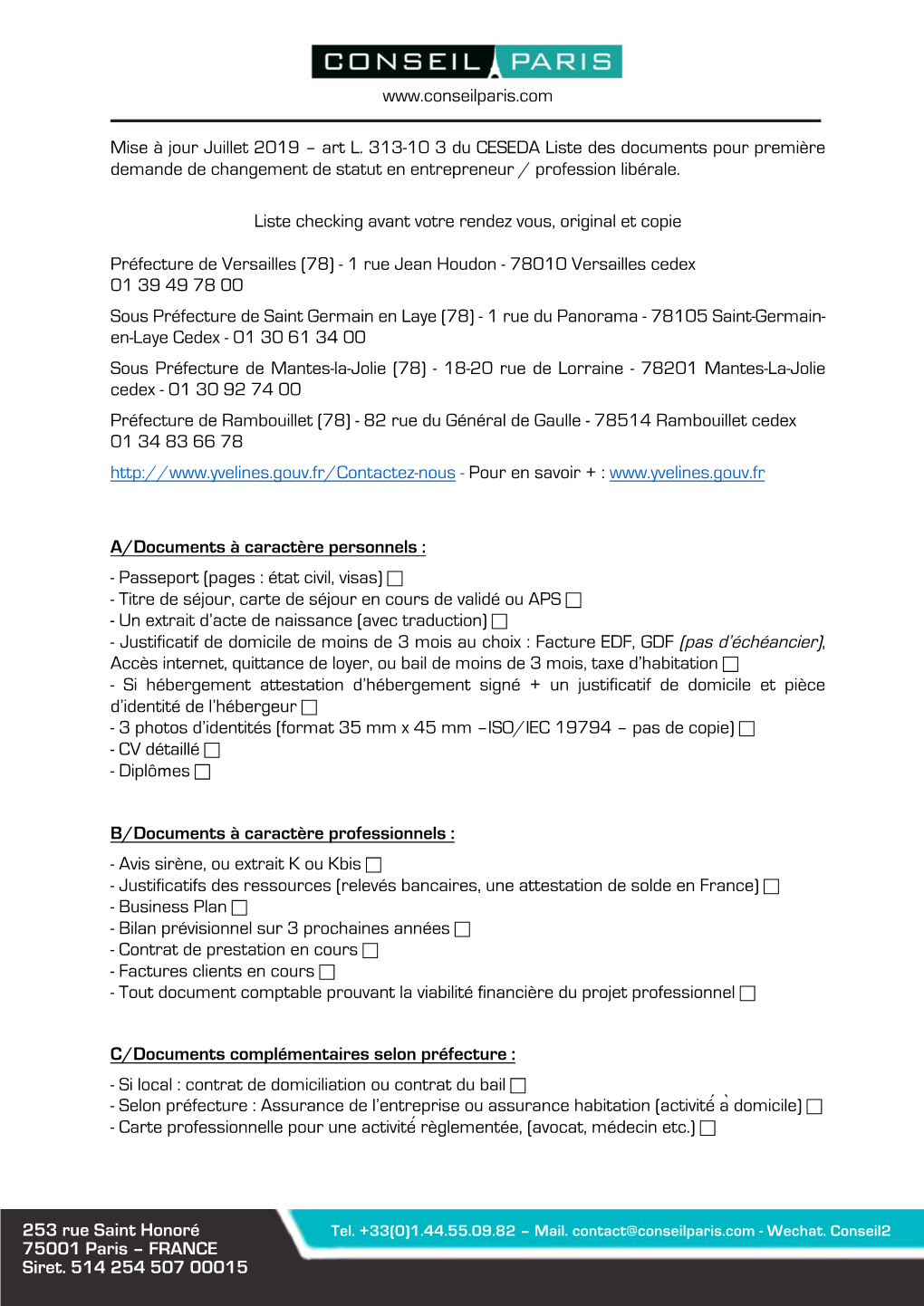 Mise À Jour Juillet 2019 – Art L. 313-10 3 Du