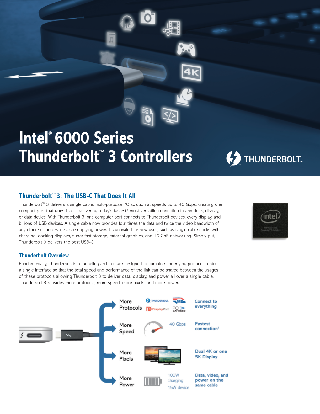 Intel® 6000 Series Thunderbolt™ 3 Controllers