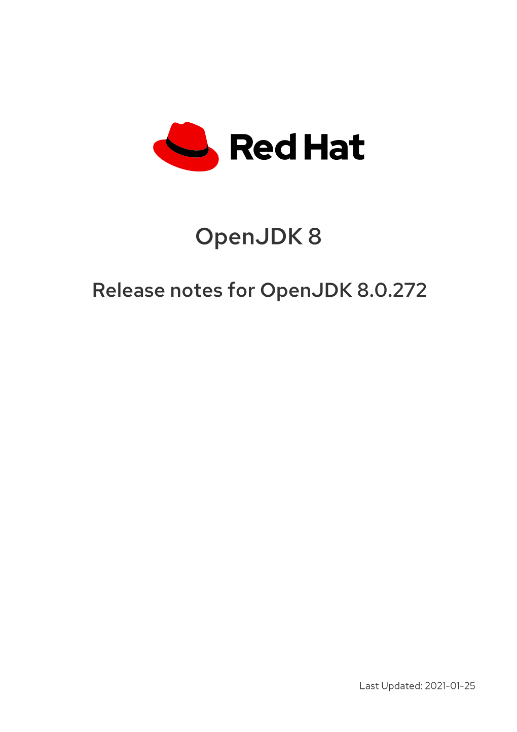 Release Notes for Openjdk 8.0.272