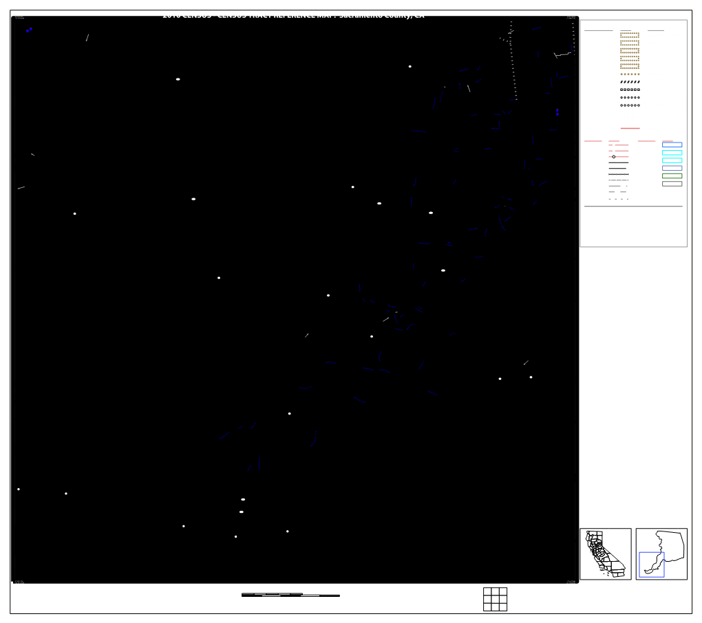 2010 CENSUS - CENSUS TRACT REFERENCE MAP: Sacramento County, CA 121.448951W