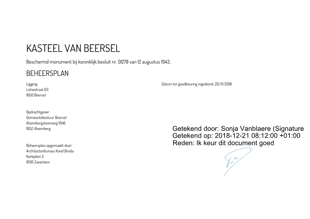 Kasteel Van Beersel