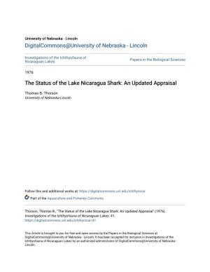 The Status of the Lake Nicaragua Shark: an Updated Appraisal