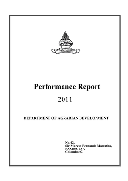 Performance Report -2011