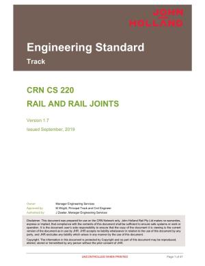 Crn Cs 220 Rail and Rail Joints