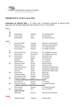 Comitato Regionale Sardegna