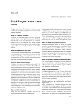 Black Fungus: a New Threat Uddin KN