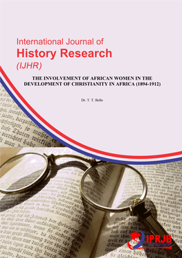 The Involvement of African Women in the Development of Christianity in Africa (1894-1912)