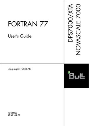 FORTRAN 77 User's Guide
