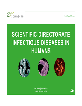 Scientific Directorate Infectious Diseases in Humans