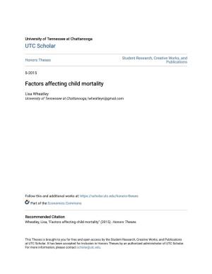 Factors Affecting Child Mortality