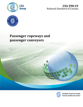 Passenger Ropeways and Passenger Conveyors Legal Notice for Standards