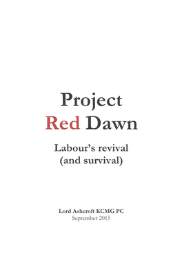 Project Red Dawn