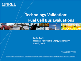 Technology Validation: Fuel Cell Bus Evaluations